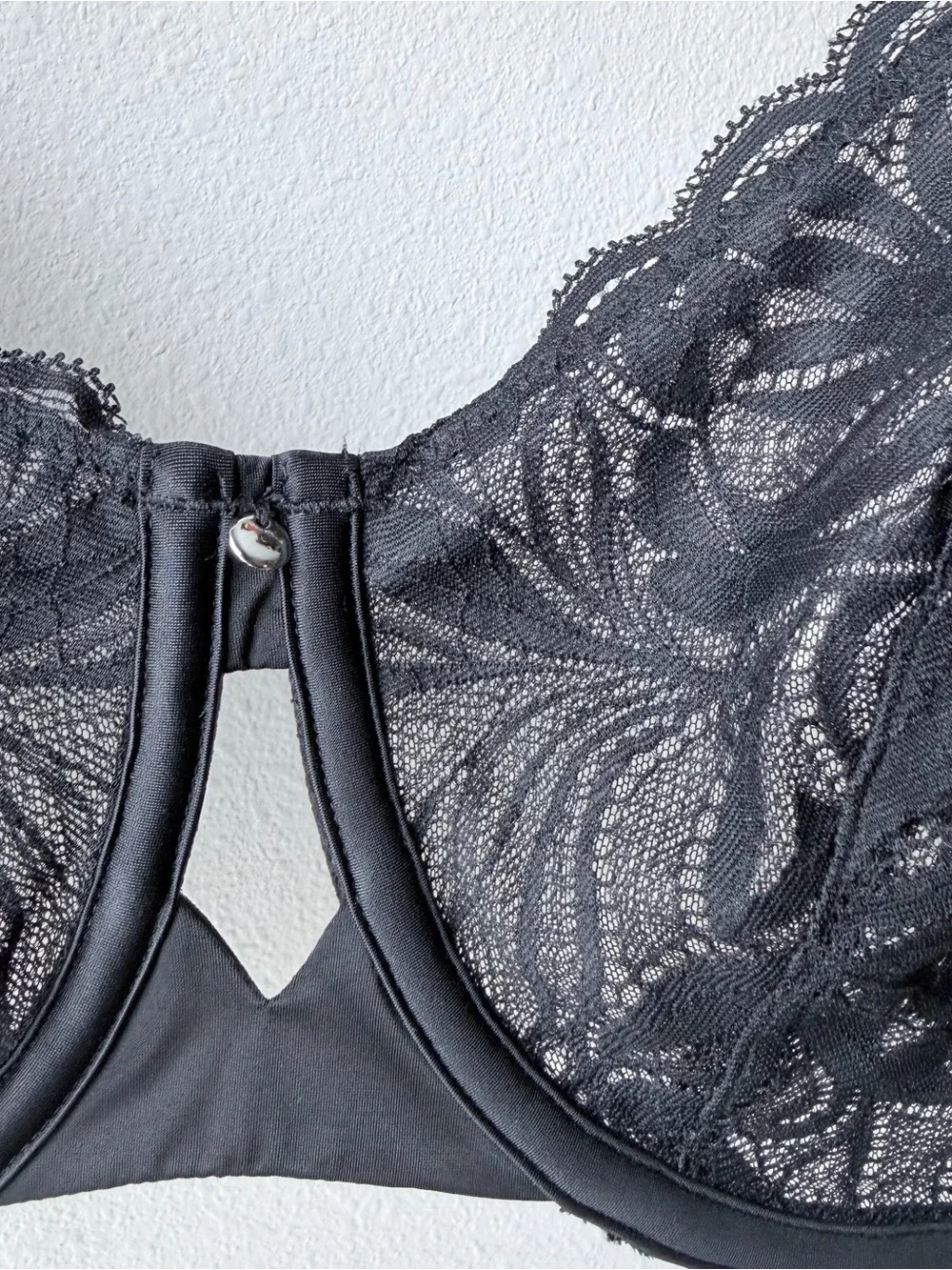 Bare Necessities Black Lace Underwire Support Bra